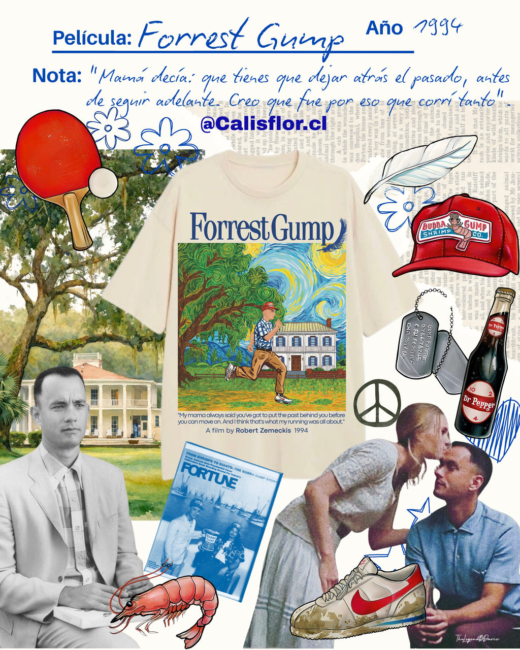 Polera Forrest Gump Unisex
