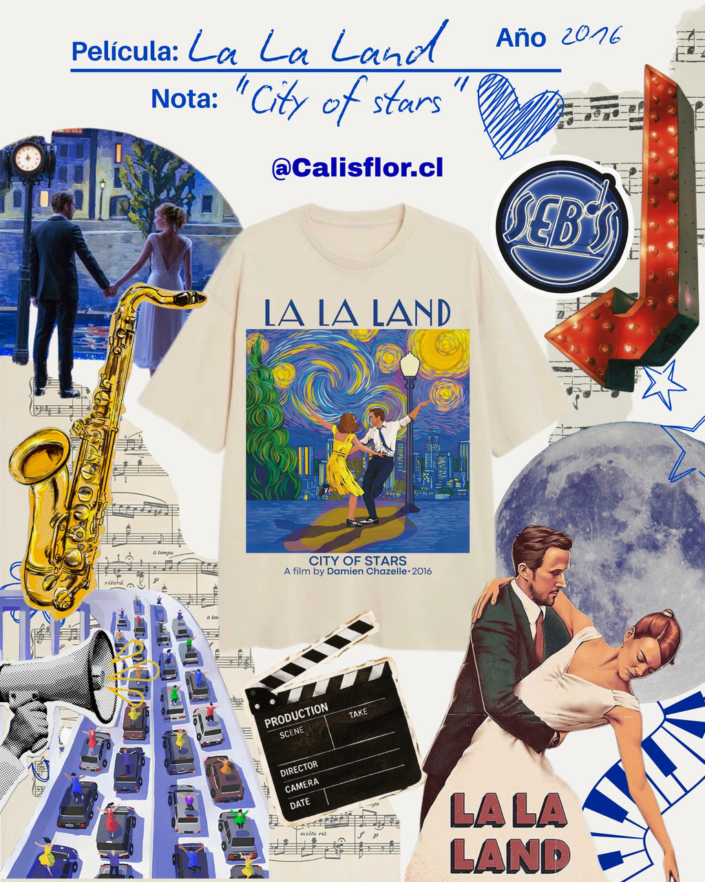 Polera La La Land Unisex