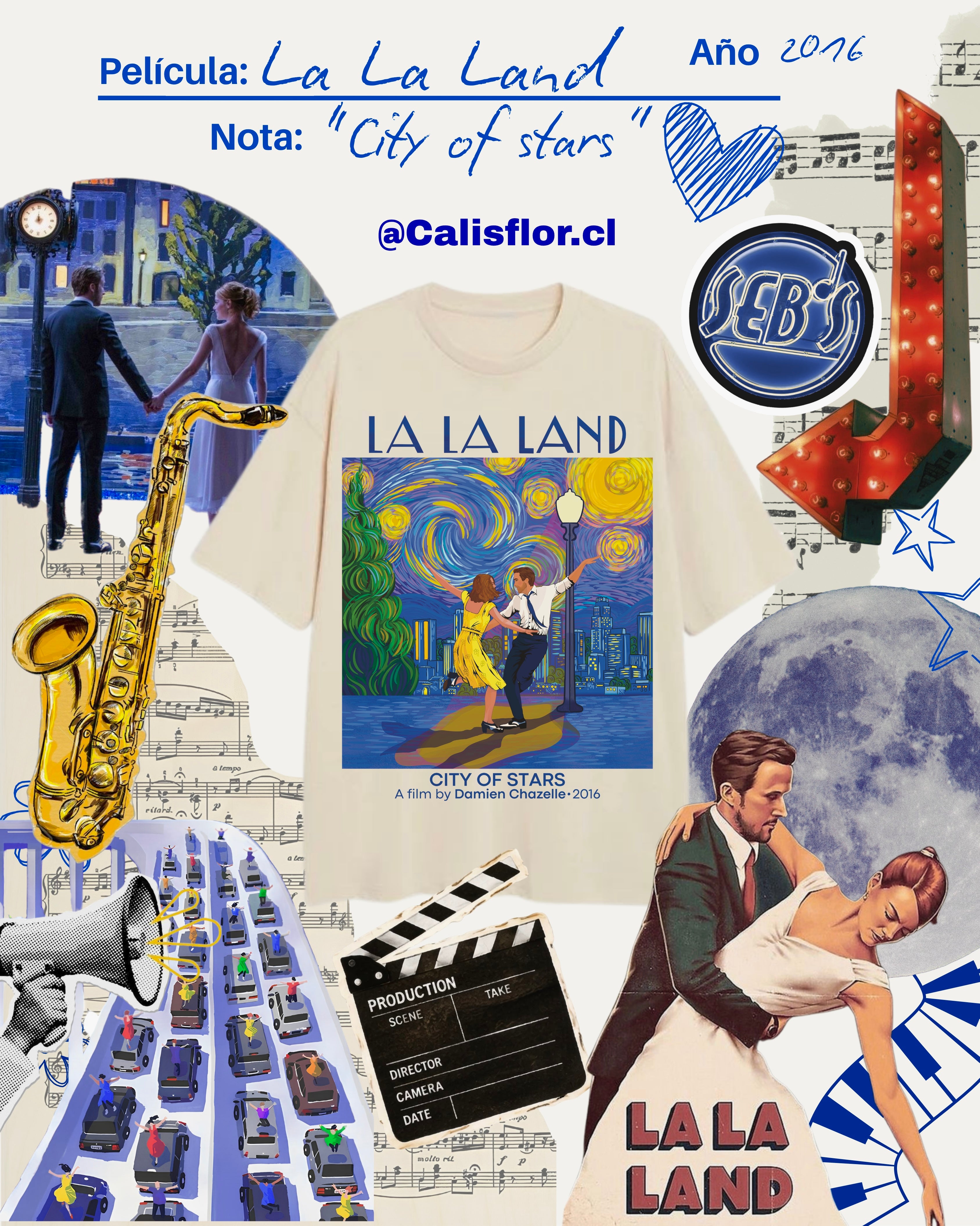 Polera La La Land Unisex
